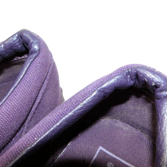 Vans Purple Sneakers Men's Size 8 Shoes Purple Canvas Gold Eyelets Skateboard - Picture 6 of 11